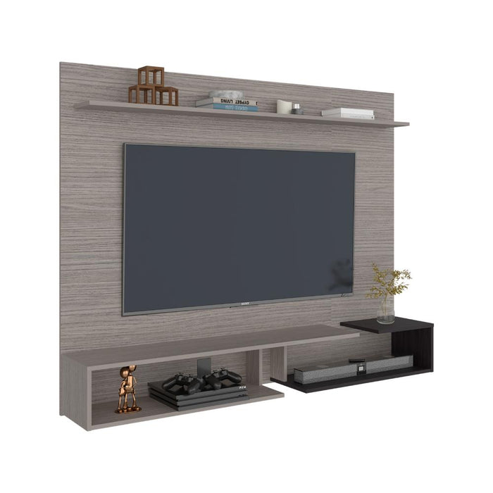 Panel de TV Desa, Positano y Kronos Wengue, con Espacio para Televisor de hasta 65" ZF