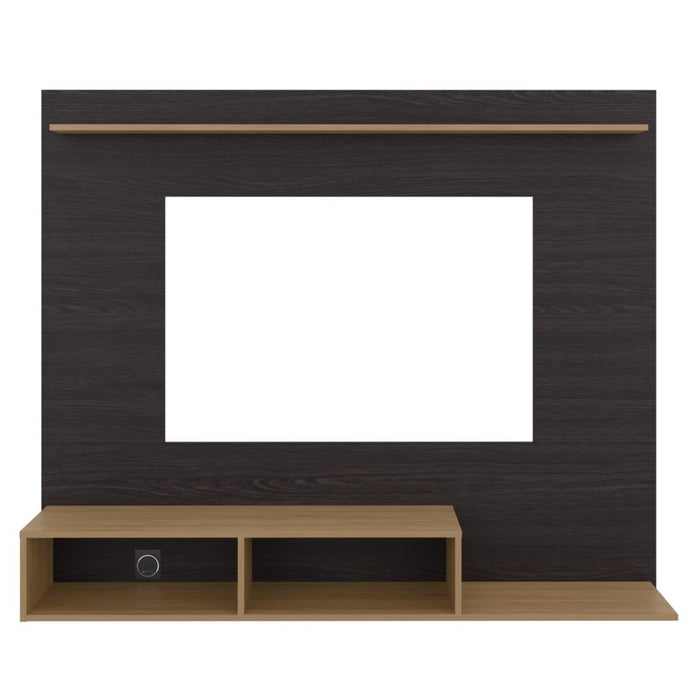 Panel de TV Munt, Kronos Wengue y Kronos Fresno, con Espacio para Televisor de hasta 70" ZF