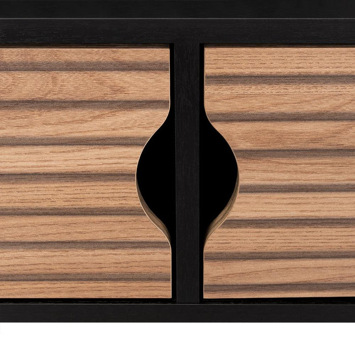 Panel de Tv Hanna, Wengue y Miel, con Espacio Para Televisor de Hasta 60 Pulgadas