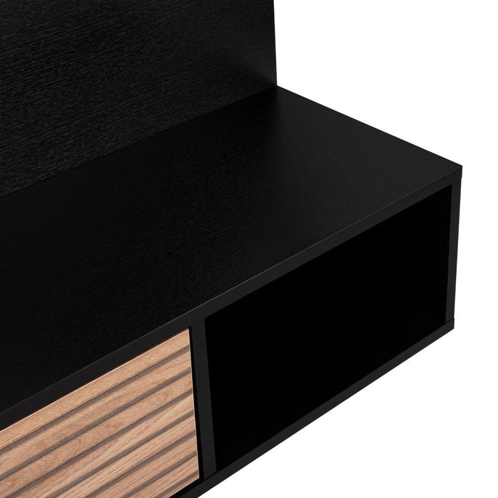 Panel de Tv Hanna, Wengue y Miel, con Espacio Para Televisor de Hasta 60 Pulgadas