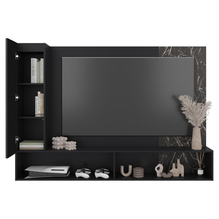Panel de TV Beta, Wengue y Mamba con Espacio para Televisor de hasta 65"