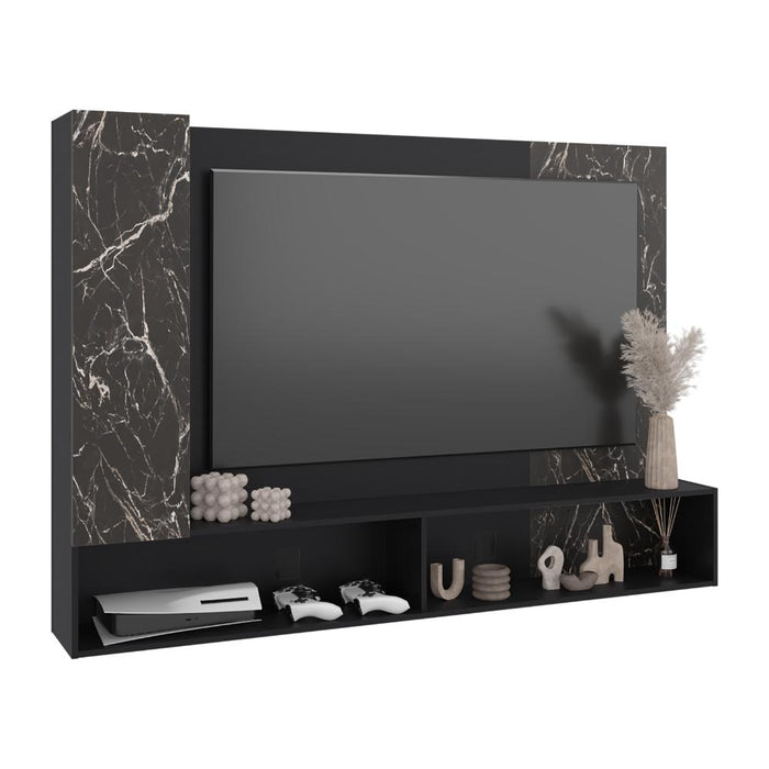 Panel de TV Beta, Wengue y Mamba con Espacio para Televisor de hasta 65"