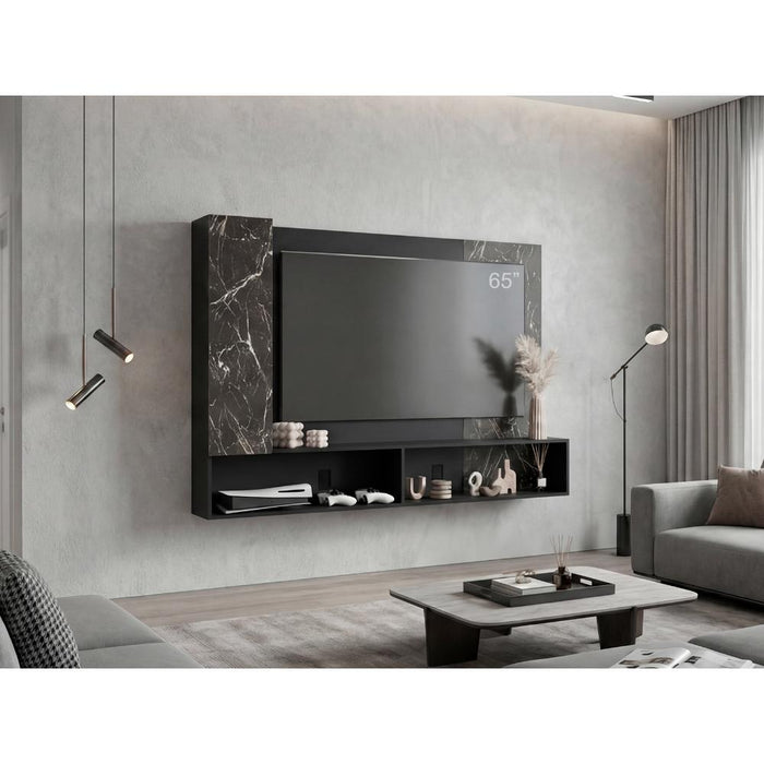 Panel de TV Beta, Wengue y Mamba con Espacio para Televisor de hasta 65"