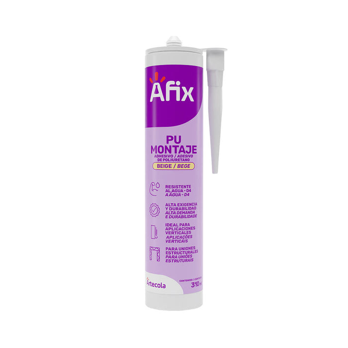 Pegante afix  montaje pu 310 ml