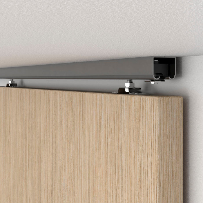 Perfil colgante en aluminio para divisiones de ambientes