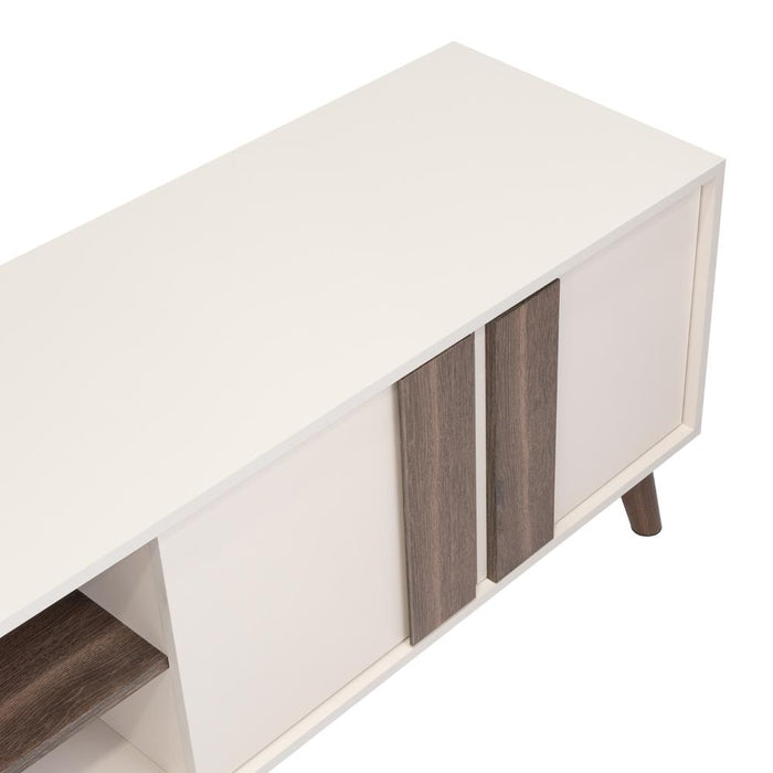 Mesa para TV Lannez, Milan y Capri, con dos puertas abatibles 65"