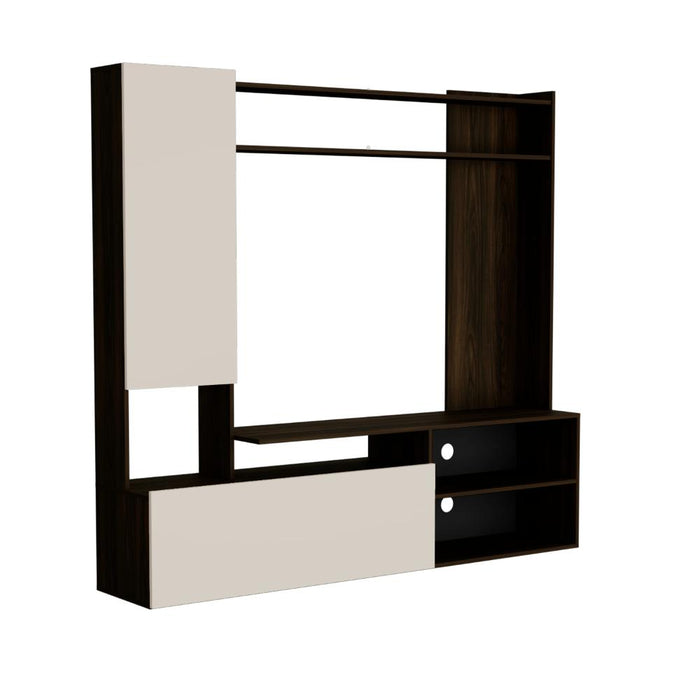 Mesa Para Tv Nocli, Capri y Nogal Europeo, Para Televisor Hasta 60 Pulgadas