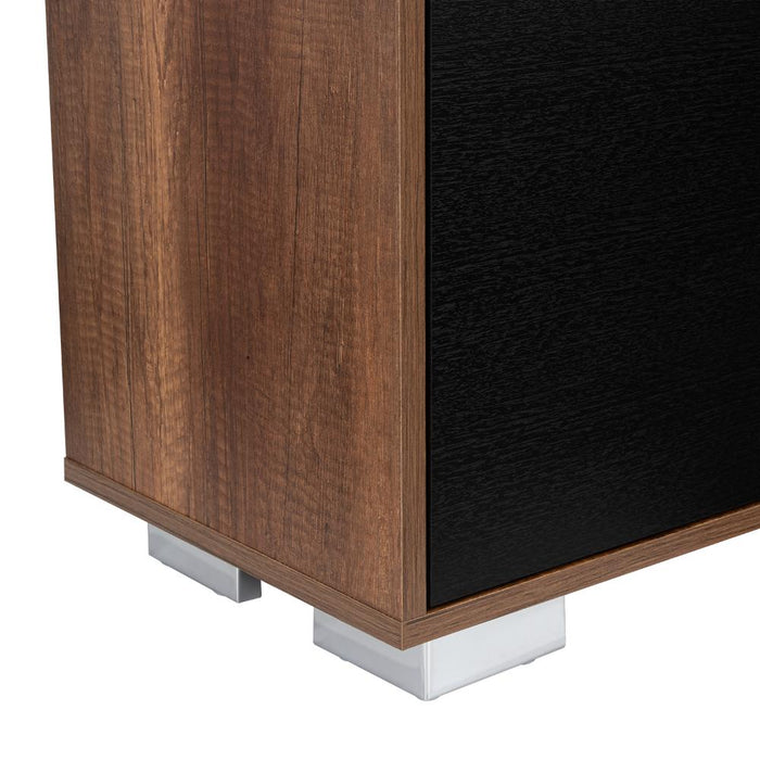 Mesa Para Tv Classic, Avellana y Wengue, Con Dos Puertas Batientes