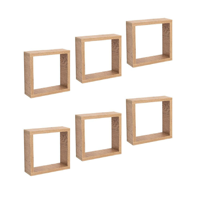 Set de Repisas Cuadradas Eros, Beige, X6 Unidades