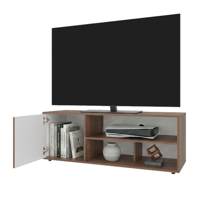Mesa para TV Noah, Castaño y Blanco, para TV de hasta 55 Pulgadas