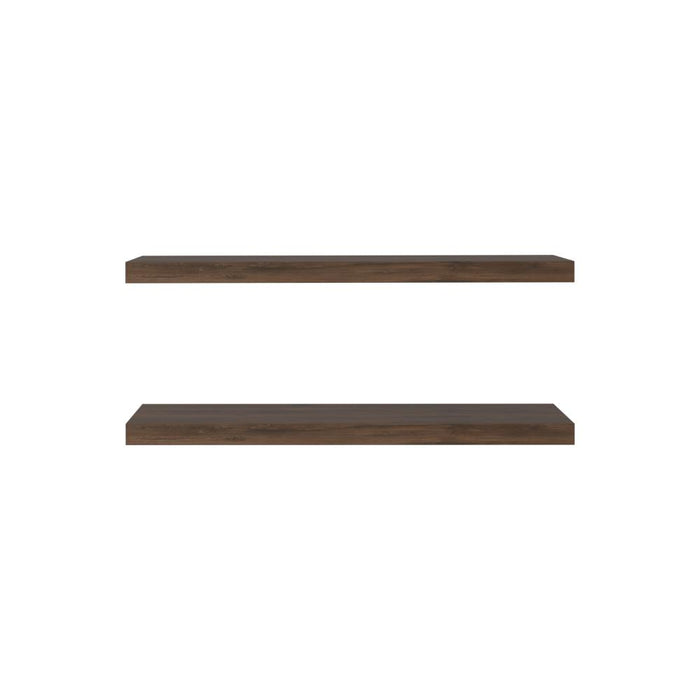 Repisa Flotante Maca X2, Nogal, con espacio para ubicar objetos ZF