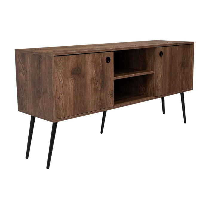 Mesa Para Tv Valencia, Nogal, Con Espacio Para Tv de Hasta 60 Pulgadas