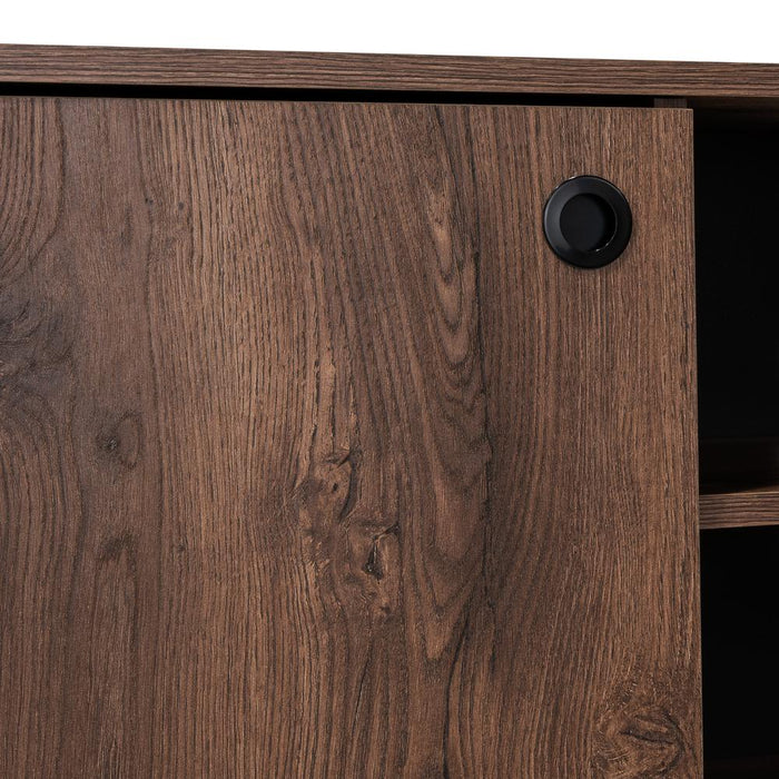 Mesa Para Tv Valencia, Nogal, Con Espacio Para Tv de Hasta 60 Pulgadas