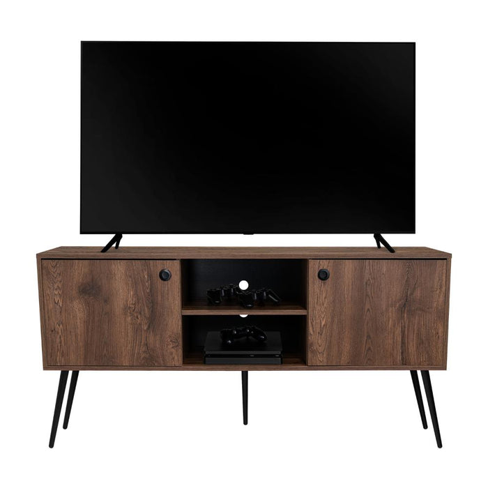 Mesa Para Tv Valencia, Nogal, Con Espacio Para Tv de Hasta 60 Pulgadas