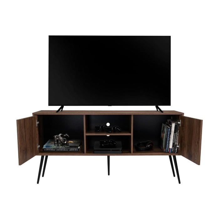 Mesa Para Tv Valencia, Nogal, Con Espacio Para Tv de Hasta 60 Pulgadas