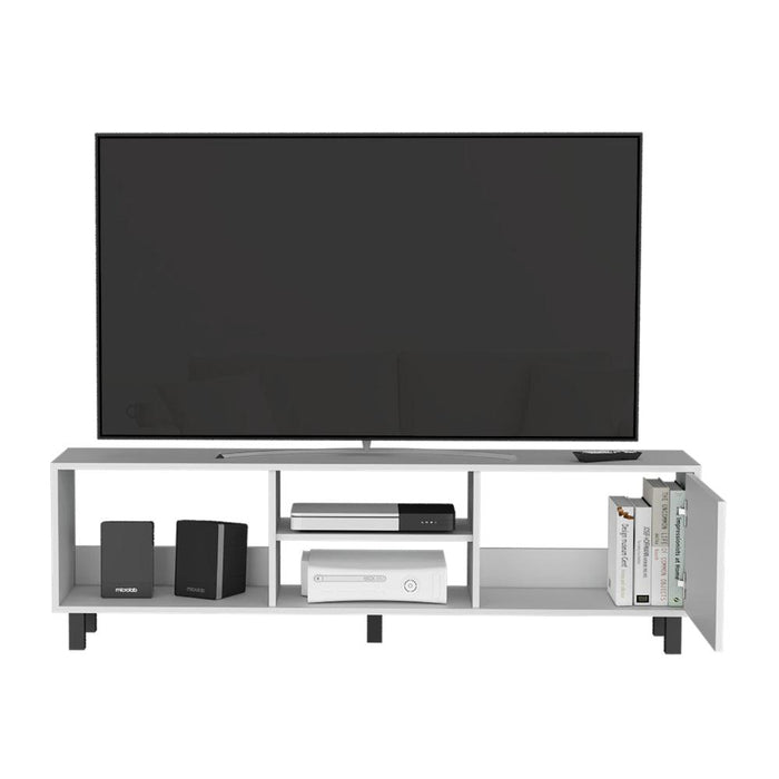 Mesa Para Tv Tunez, Blanco Duqueza, Para Televisor Hasta 70 Pulgadas