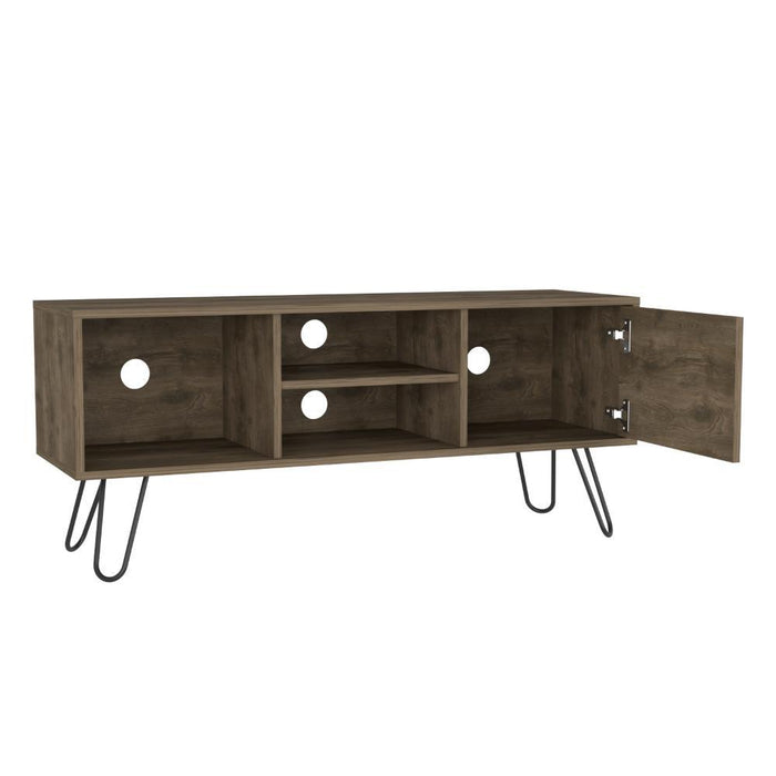 Mesa Para Tv Rony, Avellana, con Espacio Para Televisor de Hasta 50 Pulgadas