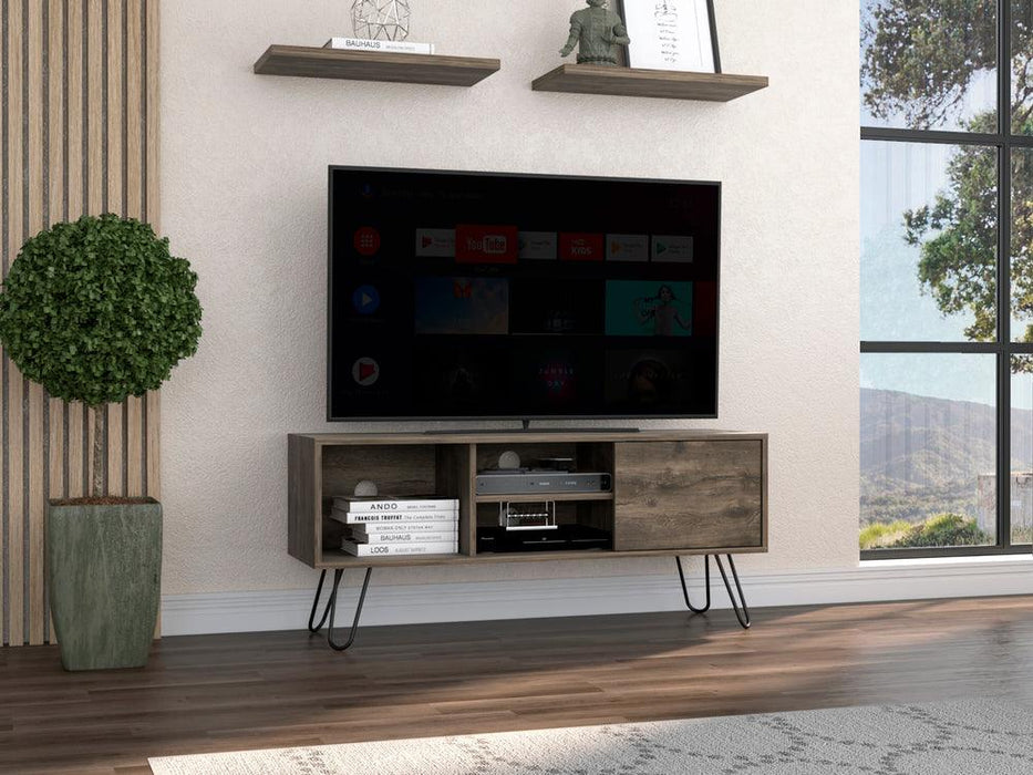 Mesa Para Tv Rony, Avellana, con Espacio Para Televisor de Hasta 50 Pulgadas