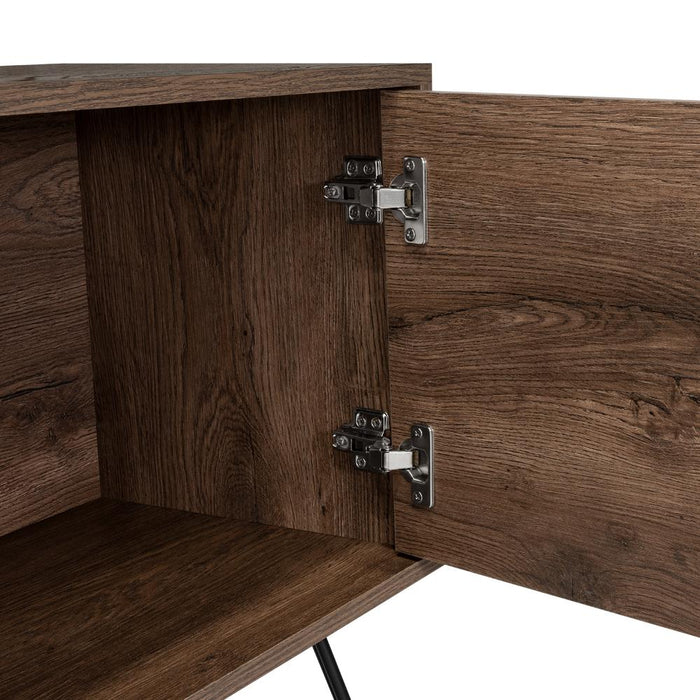 Mesa Para Tv Rony, Nogal, con Espacio Para Televisor de Hasta 75 Pulgadas