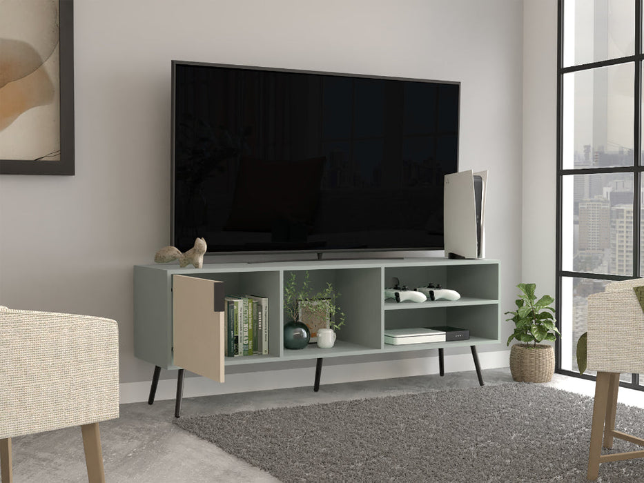 Mesa para TV Vulanno, Agave y Toquilla, Con Una Puerta Abatible 70"