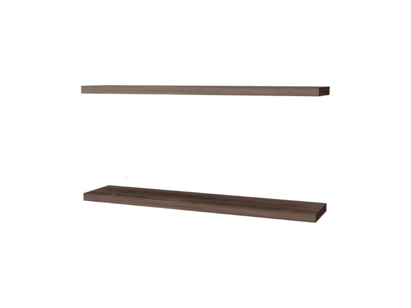 Repisa Flotante Shelf 120, Chocolate X2 Unidades ZF