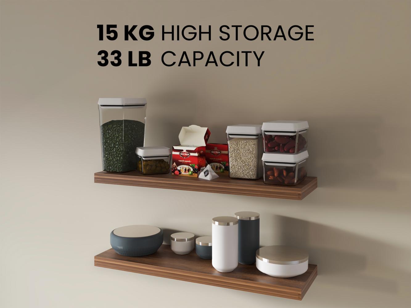 Repisa Flotante Maca X2, Cobre, con espacio para ubicar objetos ZF