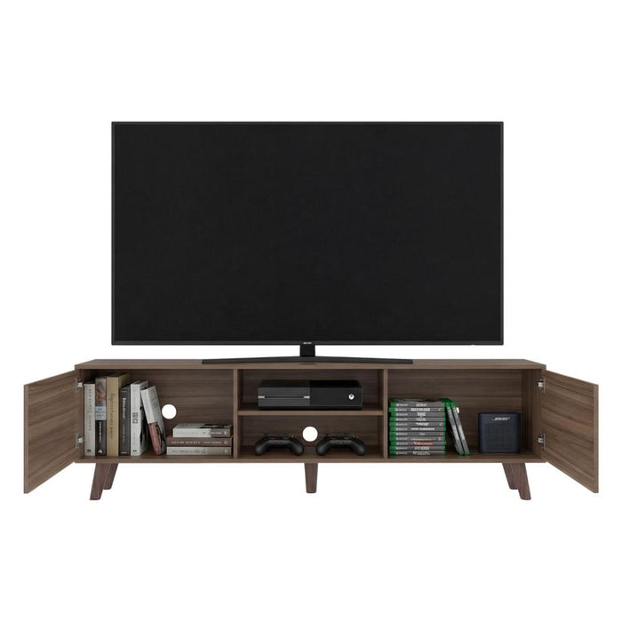 Mesa Para Tv Telmo, Avellana, Con Espacio Para Tv Hasta de 80 Pulgadas