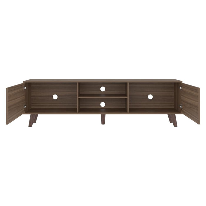 Mesa Para Tv Telmo, Avellana, Con Espacio Para Tv Hasta de 80 Pulgadas