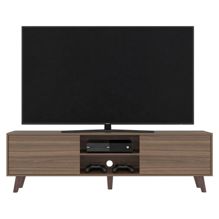 Mesa Para Tv Telmo, Avellana, Con Espacio Para Tv Hasta de 80 Pulgadas