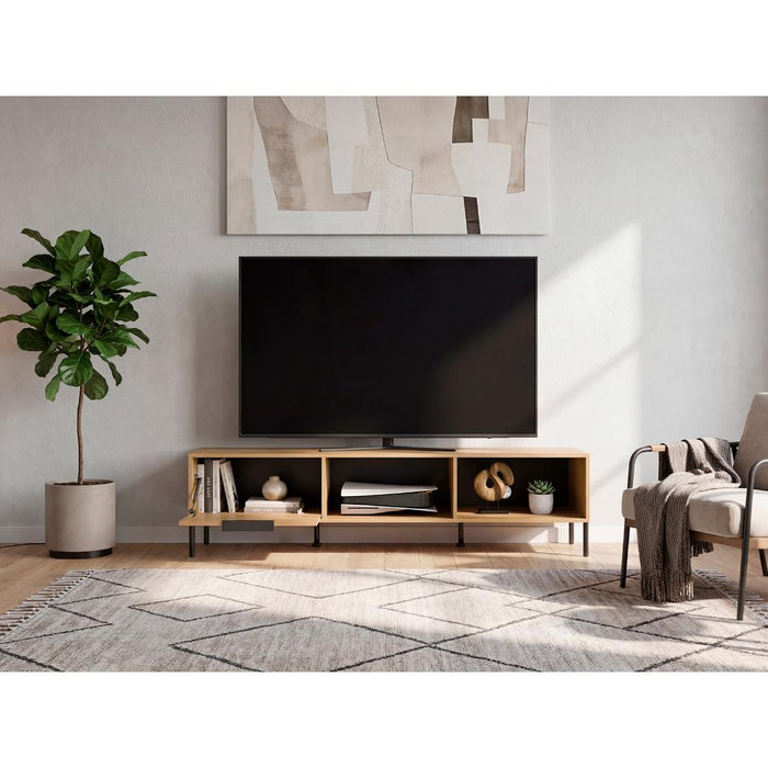 Mesa para TV Dorne, Kronos Fresno, con Puerta Abatible, para Televisor hasta 85" ZF