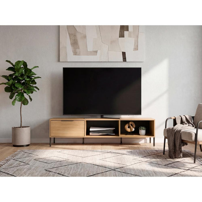 Mesa para TV Dorne, Kronos Fresno, con Puerta Abatible, para Televisor hasta 85" ZF