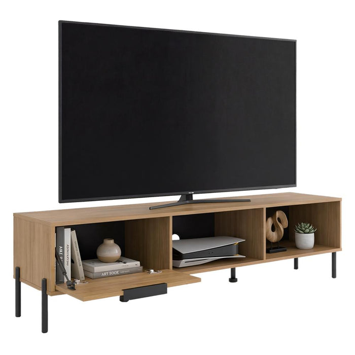 Mesa para TV Dorne, Kronos Fresno, con Puerta Abatible, para Televisor hasta 85" ZF