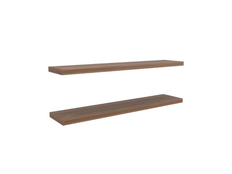 Repisa Flotante Shelf 120, Castaño X2 Unidades ZF