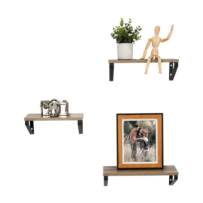 Set de 3 Repisas Shelf, Marrón Rustico
