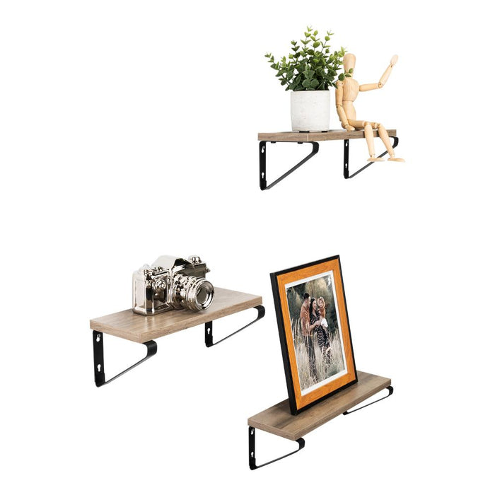 Set de 3 Repisas Shelf, Marrón Rustico