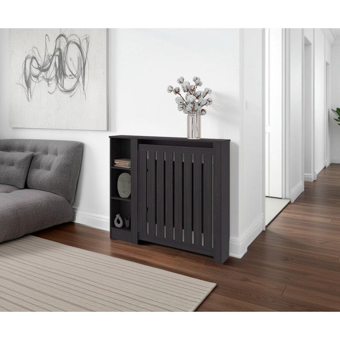 Cubierta para Radiador Joseph, Kronos Wengue, con Espacios para Objetos Decorativos ZF