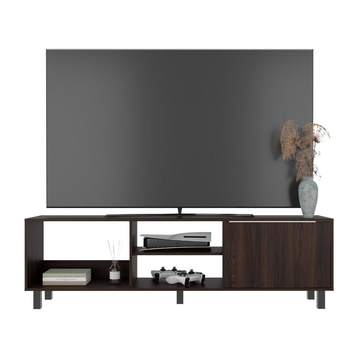 Mesa Para Tv Tunez, Nogal, Para Televisor Hasta 70 Pulgadas