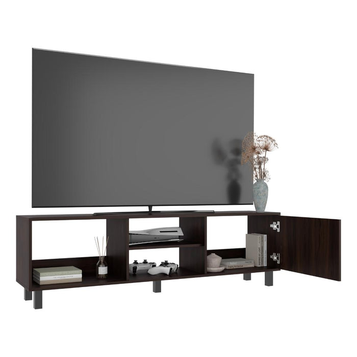 Mesa Para Tv Tunez, Nogal, Para Televisor Hasta 70 Pulgadas