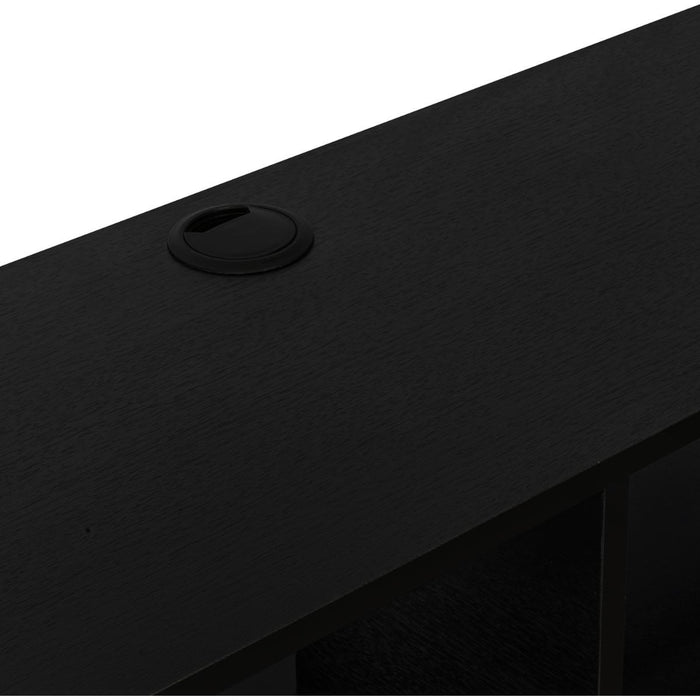 Repisa Flotante Kerin, Wengue Kronos, con dos espacios para ubicar objetos ZF