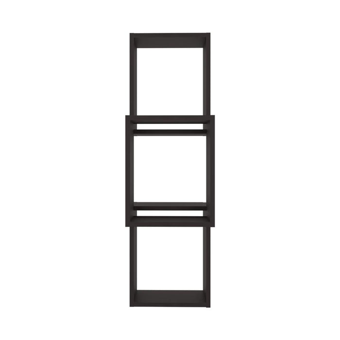 Repisa Pared Seyner, Wengue, Tres cubos con espacio para colocar objetos decorativos ZF