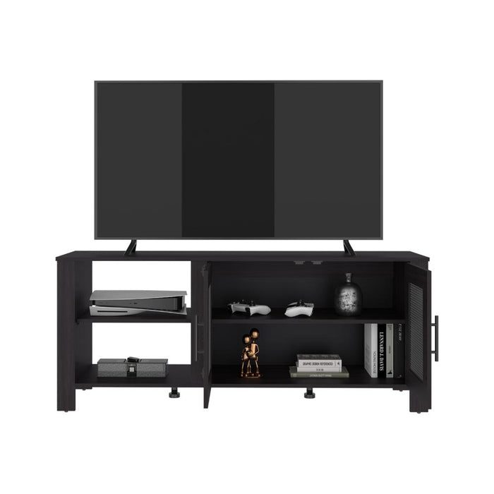 Mesa para TV Freedom, Wengue, con Dos Puertas Abatible, para Televisor hasta 65" ZF