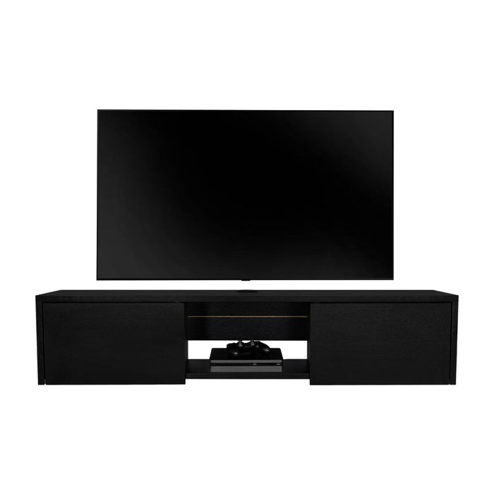 Mesa Para Tv Flotante Gleid, Wengue, con Dos Puertas Abatibles