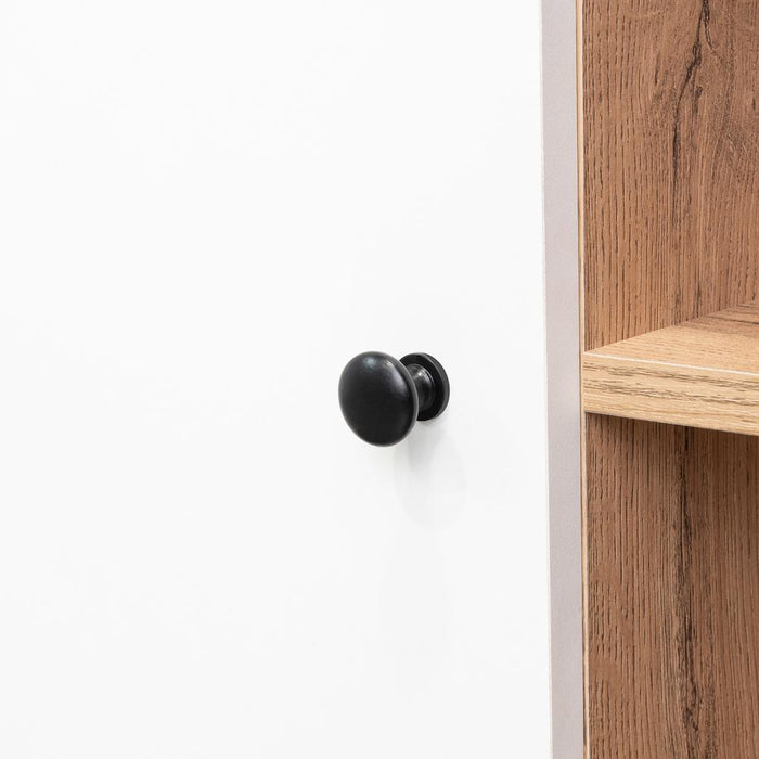 Mesa Para Tv Noah, Macadamia y Blanco Vainilla, para tv de hasta 55 pulgadas