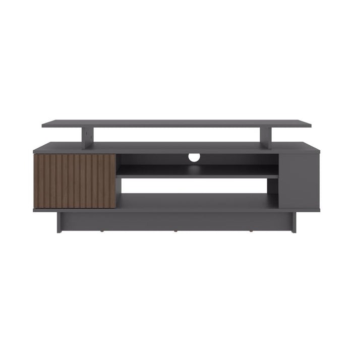 Mesa de TV Bowie, Plomo y Ocaso, para Televisor hasta 55 Pulgadas