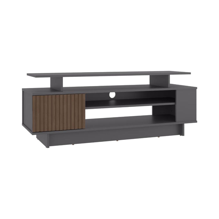 Mesa de TV Bowie, Plomo y Ocaso, para Televisor hasta 55 Pulgadas