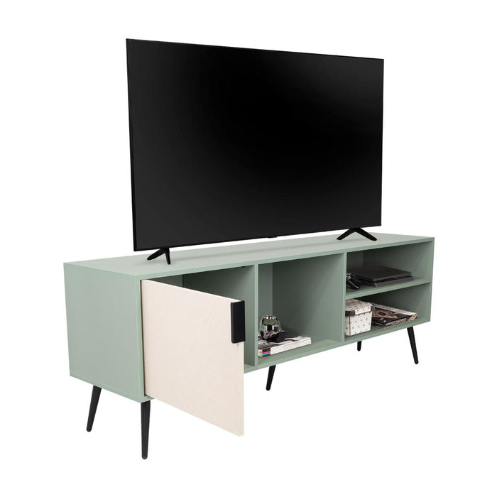 Mesa para TV Vulanno, Agave y Toquilla, Con Una Puerta Abatible 70"