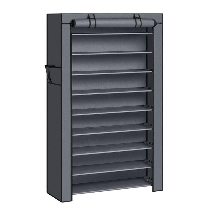 Closet Portátil Zapatero Miek, Gris 27 pares