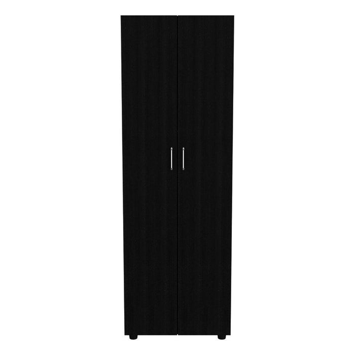 Closet Rayo, Wengue, Con Dos Puertas y Tubo En Su Interior    ZF