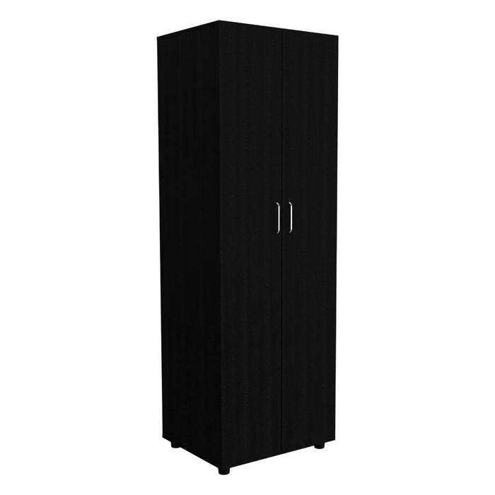Closet Rayo, Wengue, Con Dos Puertas y Tubo En Su Interior    ZF