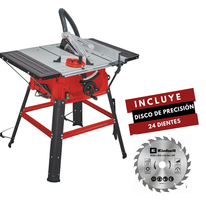 Sierra de mesa 10" 2.000 watts marca Einhell